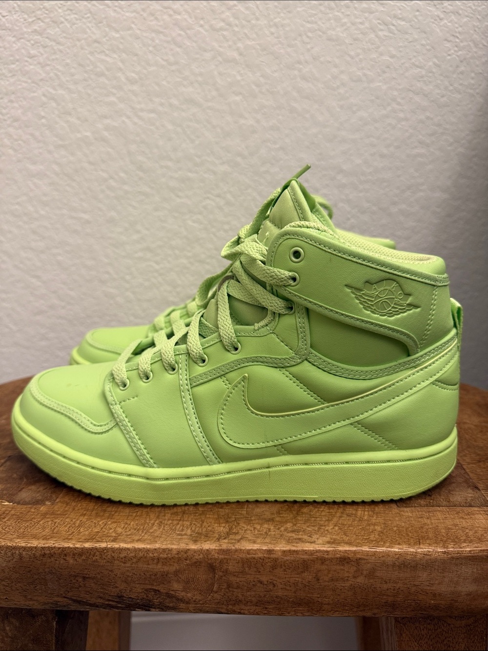 Nike High-Top Sneakers in Neon Green